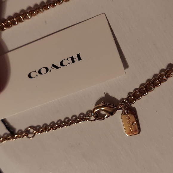 NWT Coach Station Charm Necklace - Picture 4 of 4